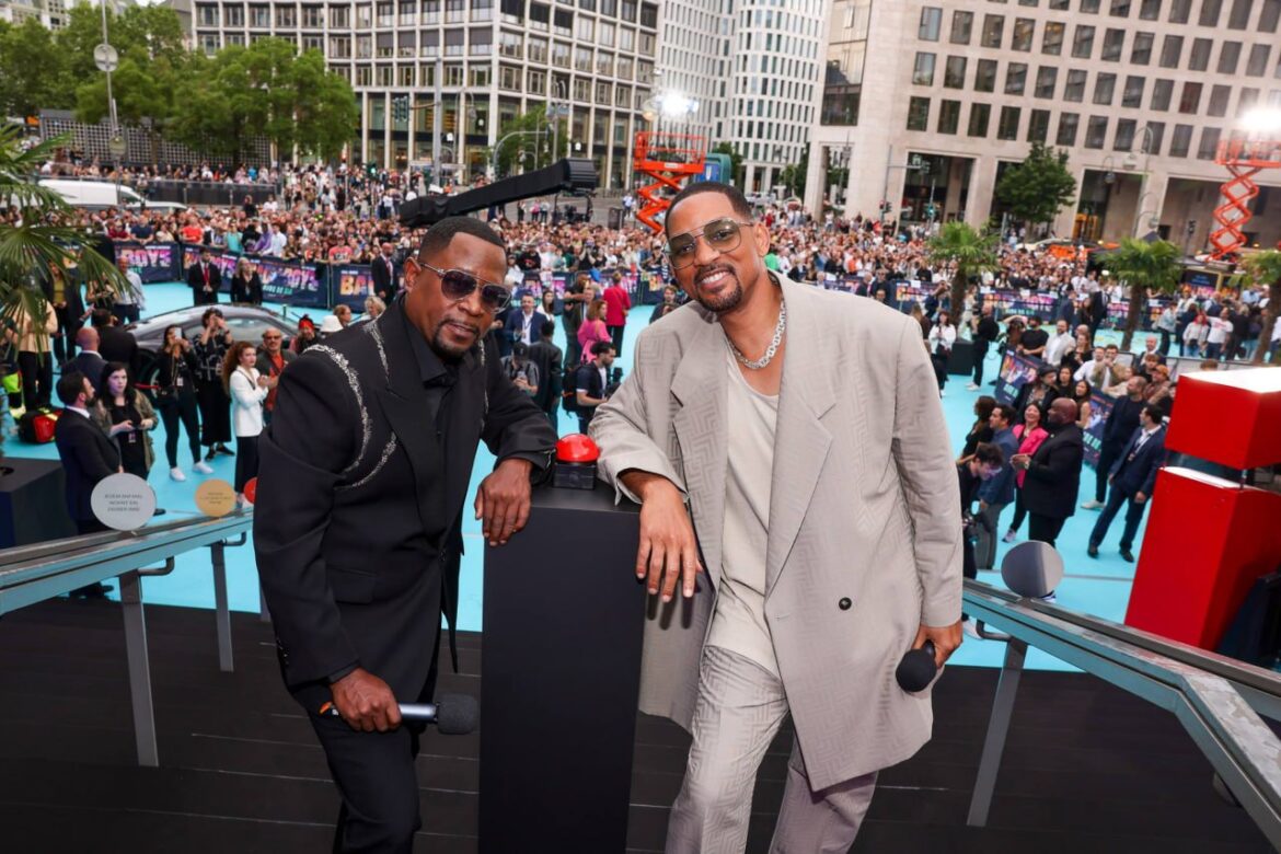 BERLIN, GERMANY - MAY 27: Martin Lawrence and Will Smith attend the European premiere of BAD BOYS: RIDE OR DIE at Zoo Palast on May 27, 2024 in Berlin, Germany.