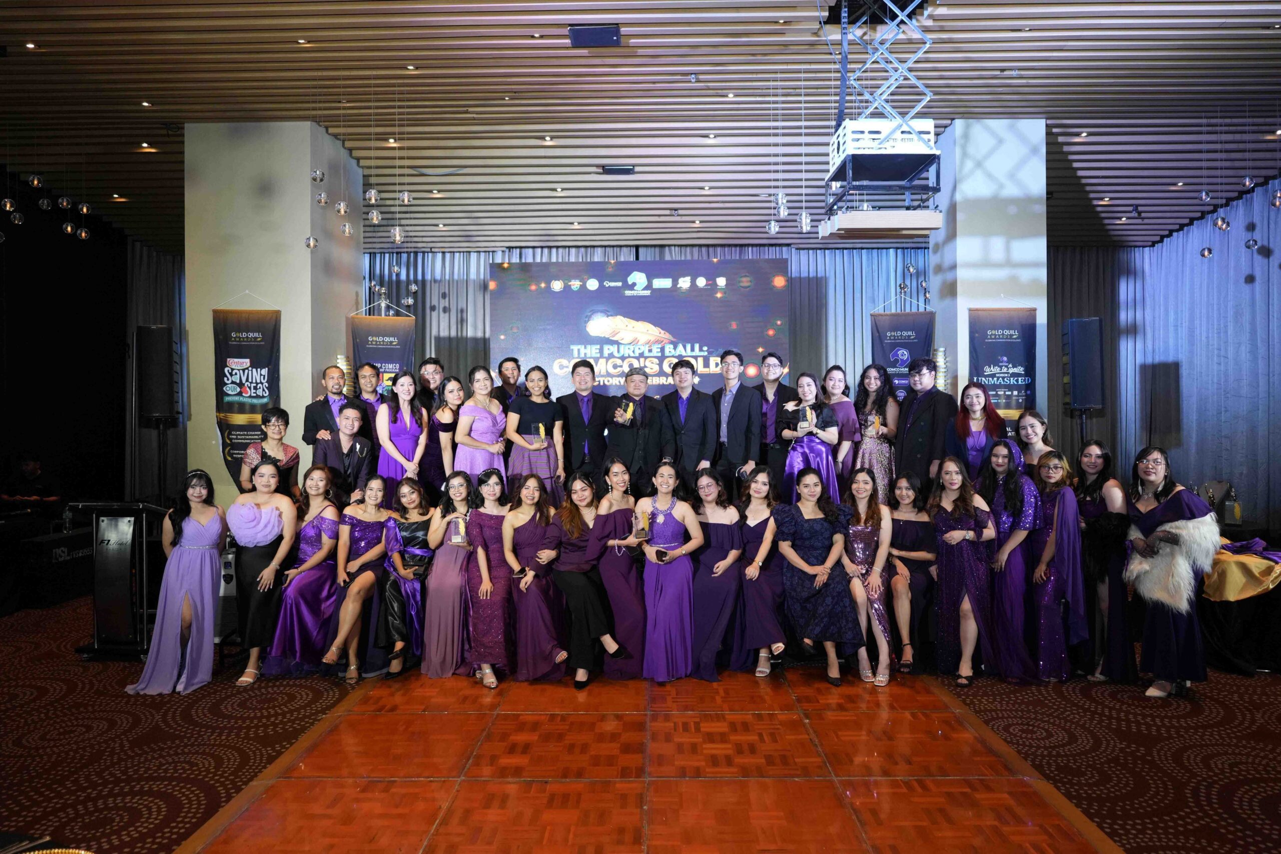 The COMCO Mundo Squadron converged for The Purple Ball: COMCO’s Gold Victory Celebration, igniting global excellence in communications.