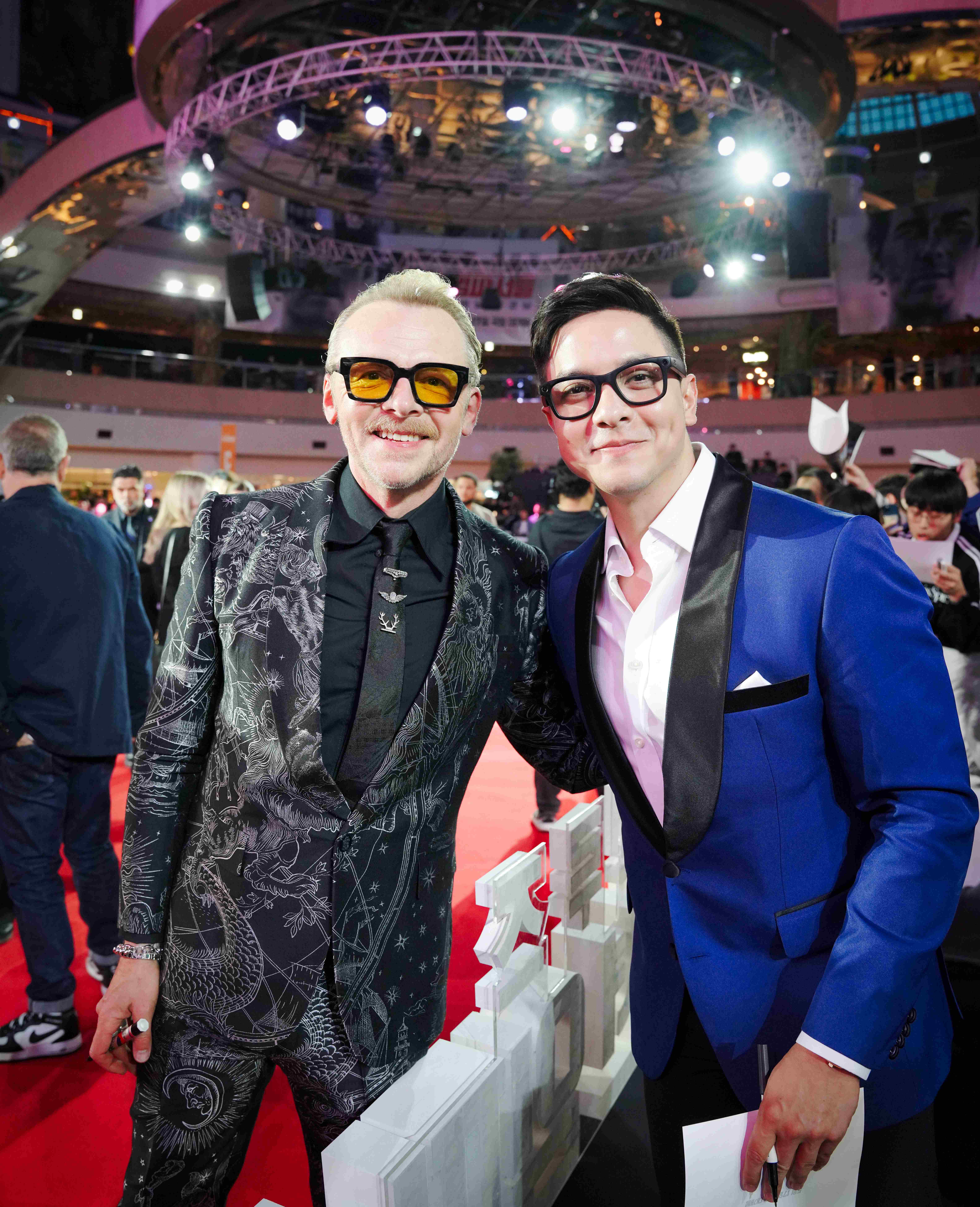 Simon Pegg and Alden Richards at the Seoul red carpet premiere of Mission: Impossible – The Final Reckoning on May 8. | Photo from Alden Richards / Sam Sanciangco Simon Pegg and Alden Richards at the Seoul red carpet premiere of Mission: Impossible - The Final Reckoning on May 8. | Photo from Alden Richards / Sam Sanciangco