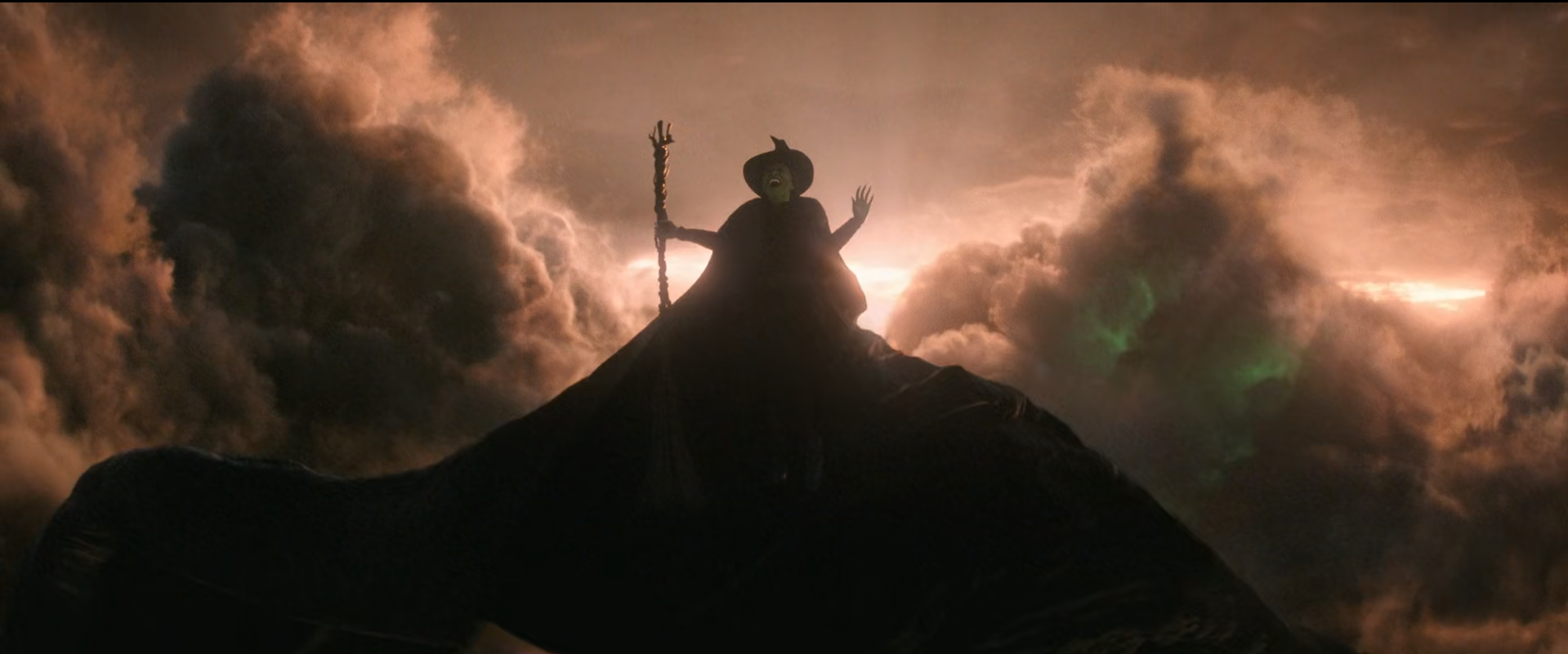 Cynthia Erivo as Elphaba singing Defying Gravity