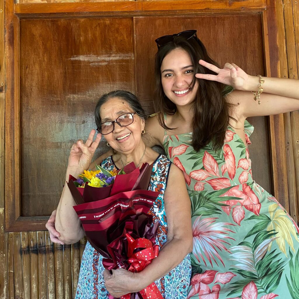 Ahtisa Manalo with her late grandmother | Photo courtesy Ahtisa Manalo