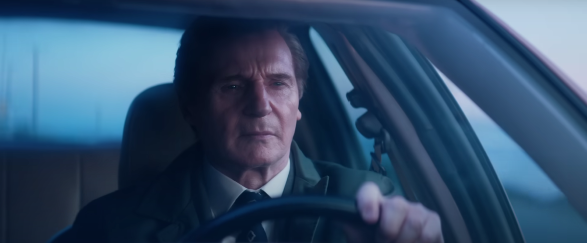 Liam Neeson as Lt. Frank Drebin Jr. in "The Naked Gun"