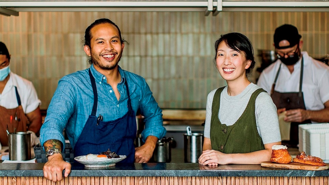 Chefs Tim Flores and Genie Kwon | Photo from the Michelin Guide
