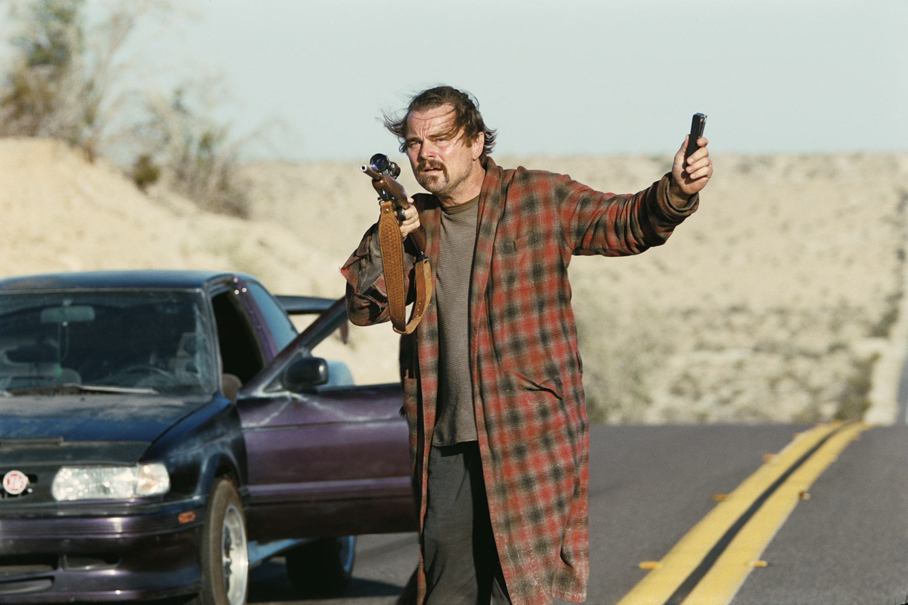 Leonardo DiCaprio in Paul Thomas Anderson’s “One Battle After Another”Photo courtesy of Warner Bros. Pictures 
