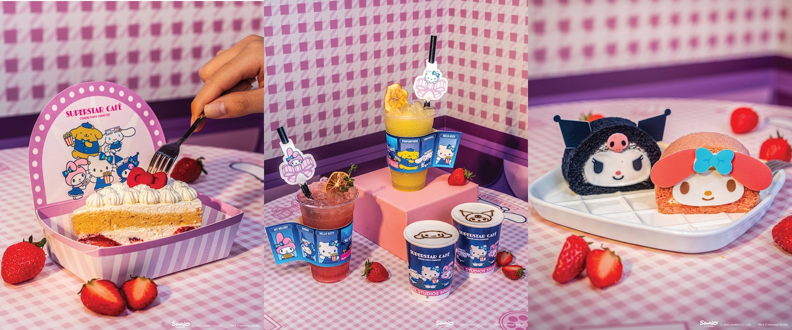 Treats and Refreshments from the Sanrio Superstar Cafe | Photos from Universal Studios Singapore