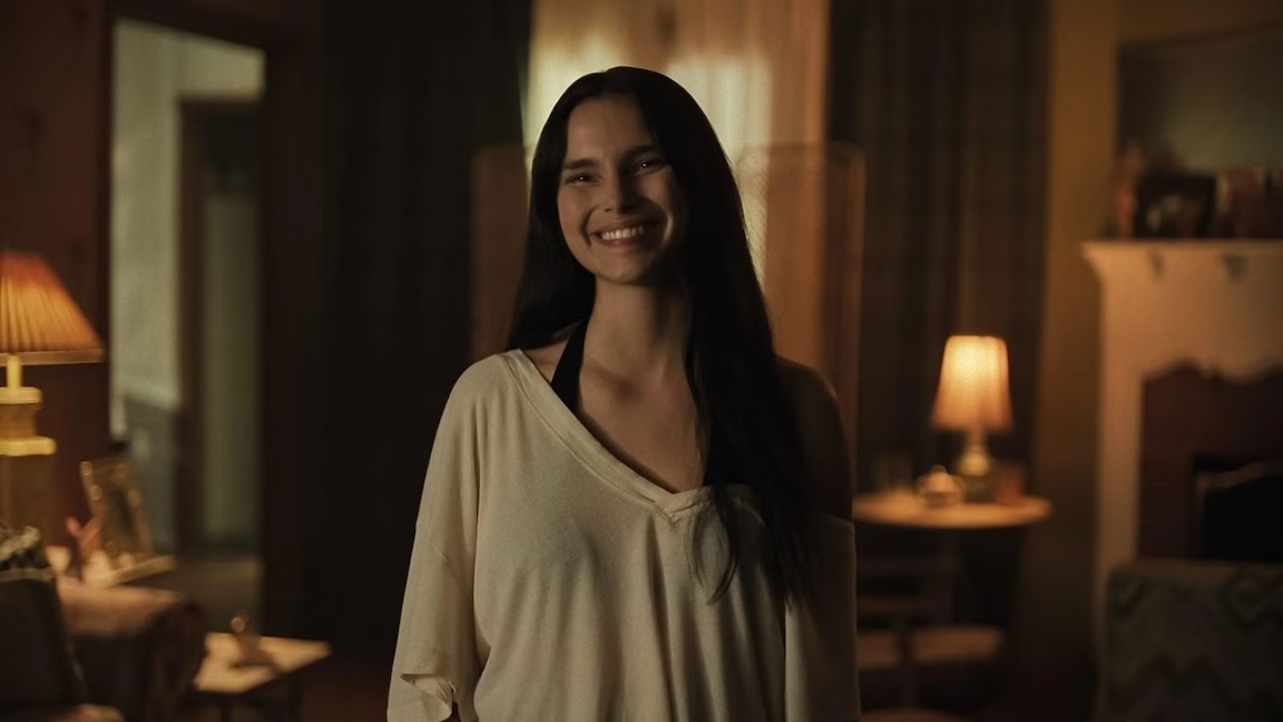 One of the many disturbing expressions Nikki wears in “Obsession” | Still from Blumhouse Productions