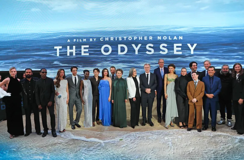 The cast and crew of The Odyssey - Photo from Universal Pictures