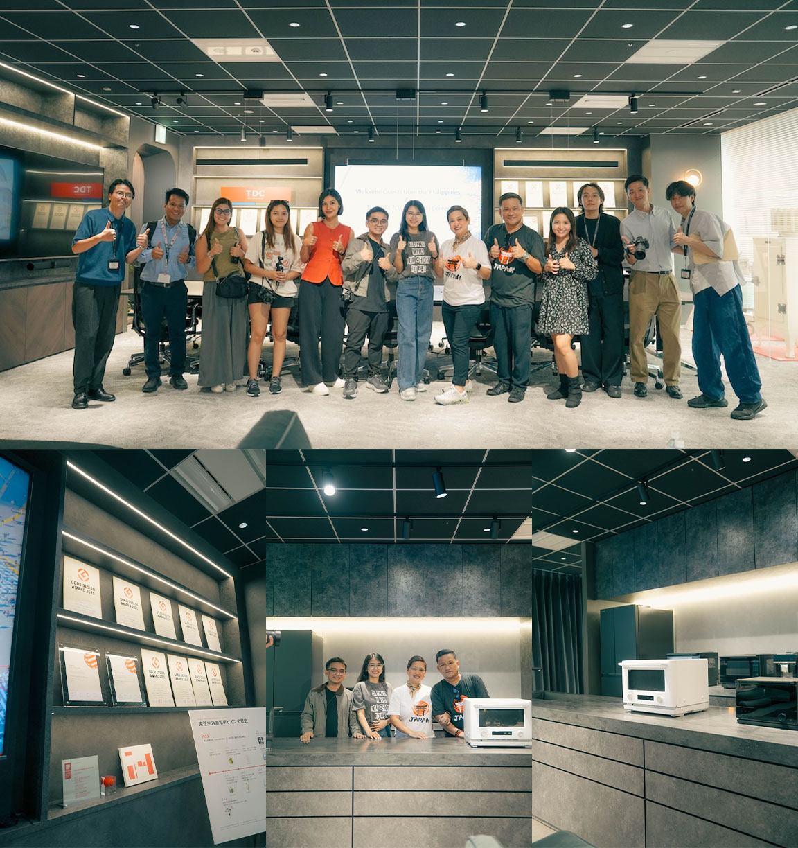 Promo winners with Winwyn Marquez at the Toshiba Lifestyle Corporation Tokyo Design Center